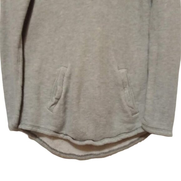 J. Crew Factory Gray Cowl Neck Long Sleeve Hi-Lo Sweatshirt Sz S - Picture 2 of 8